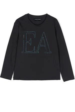 Emporio Armani T-shirt med rhinstenudsmykning