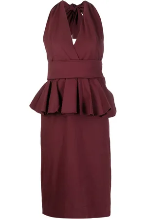 Essentiel Antwerp Mellemlang Dorever kjole med peplum