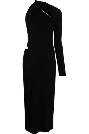VERSACE Mellemlang kjole med one-shoulder-snit