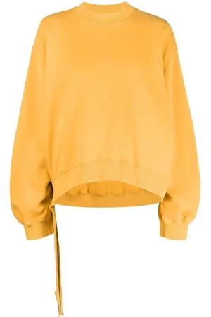 The Attico Sweatshirt med asymmetrisk kant