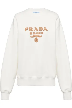 Prada Sweatshirt med logoapplikation