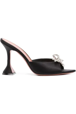 Amina Muaddi 95 mm Rosie sandaler med krystaludsmykning