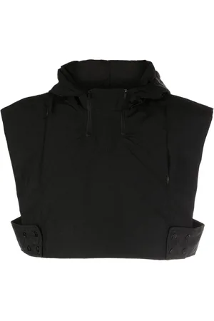 Off-Duty Cropped vest med hætte