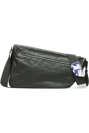 Burberry Stor Shield messenger-taske i læder