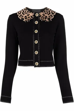 Philipp Plein Cardigan med leopardtryk