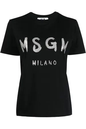 Msgm Kortærmet T-shirt med logotryk