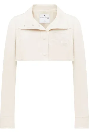 Courrèges Cropped jakke i vinyl