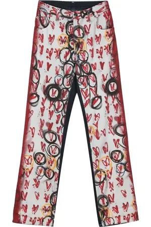 Charles Jeffrey Loverboy Exclusive Painted Art jeans
