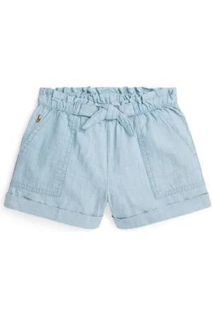 Ralph Lauren Chambray-shorts med bælte