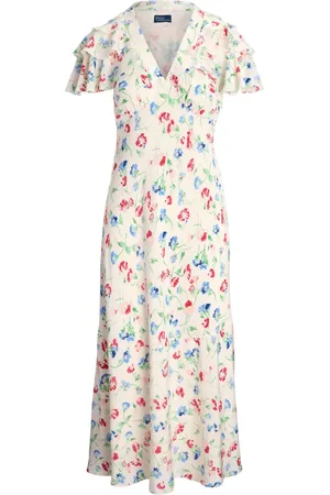 Ralph Lauren Mellemlang kjole med blomstertryk