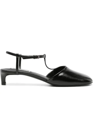 Jil Sander Court pumps i læder med T-rem
