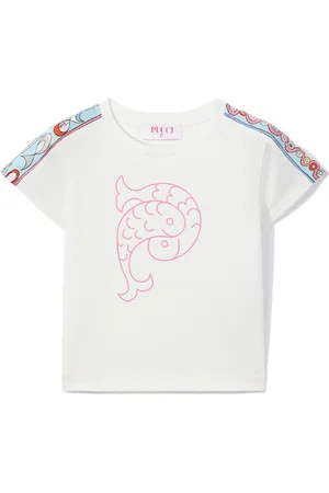 PUCCI Junior T-shirt med logotryk