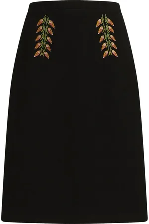 Etro Pencil-nederdel med blomsterbroderi