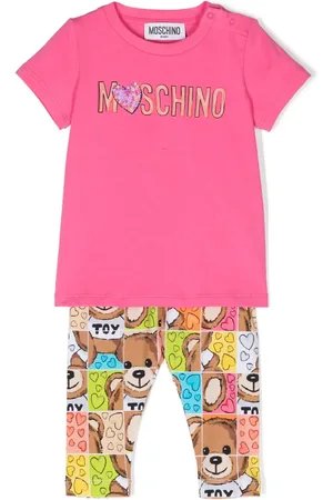 Moschino Sæt med T-shirt og leggings med logotryk
