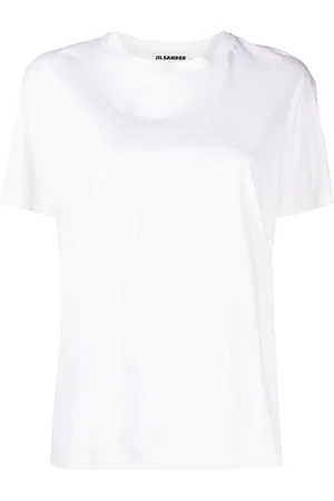 Jil Sander Kortærmet T-shirt med rund hals
