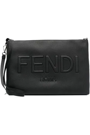 Fendi Clutch med logo-broderi