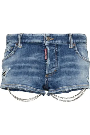 Dsquared2 Korte denimshorts med kædedetalje
