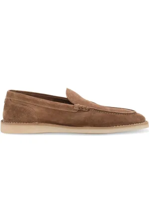Dolce & Gabbana Loafers i ruskind med DG-plade