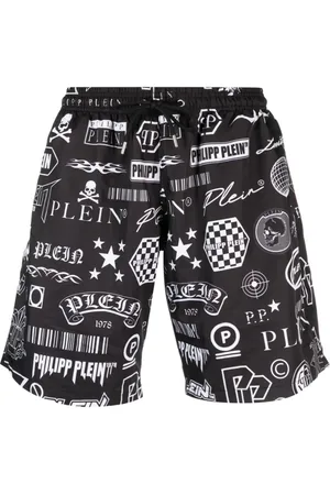 Philipp Plein Logos badeshorts med logotryk