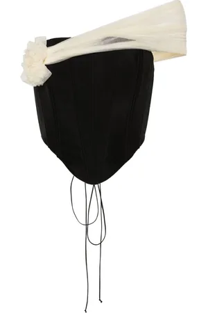 MANURI Bloom silketop med korset-stil