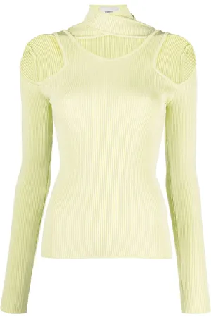 COPERNI Ribstrikket sweater med udskæringsdetalje