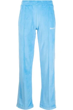 Sporty & Rich Joggingbukser i frotté-finish med logobroderi