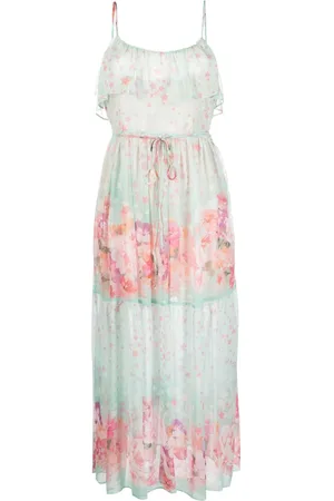 Twin-Set Lang kjole med blomster-stjernetryk