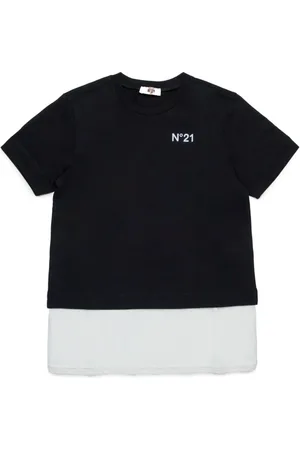 Nº21 T-shirt med colourblocking