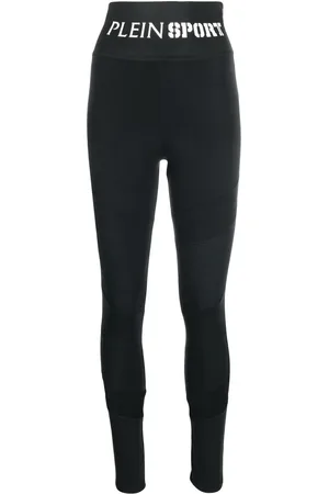 Philipp Plein Højtaljede leggings med logobånd