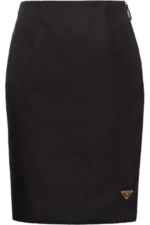 Prada Kort nederdel med logoplade