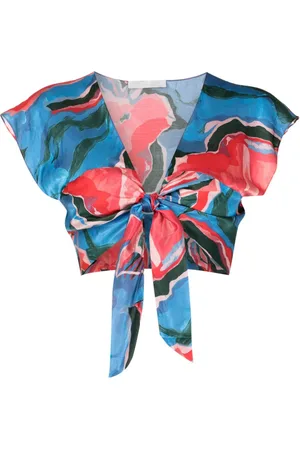 CLUBE BOSSA Cropped Gert top med abstrakt tryk
