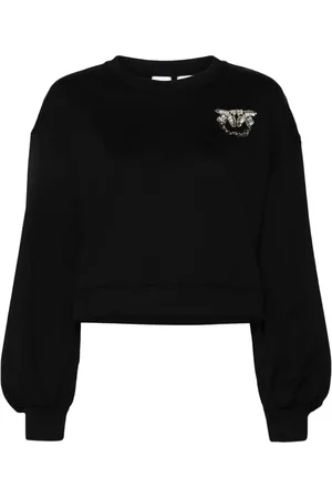 Pinko Love Birds-udsmykket sweatshirt