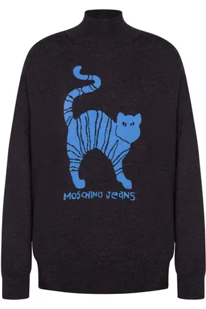 Moschino Intarsiastrikket trøje i uld