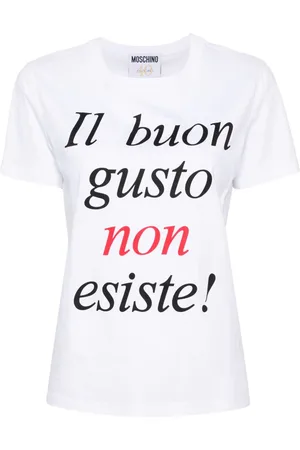 Moschino T-shirt med slogantryk
