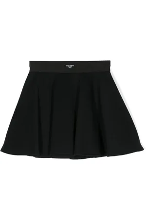 Dolce & Gabbana Kort nederdel med svaj og logoapplikation