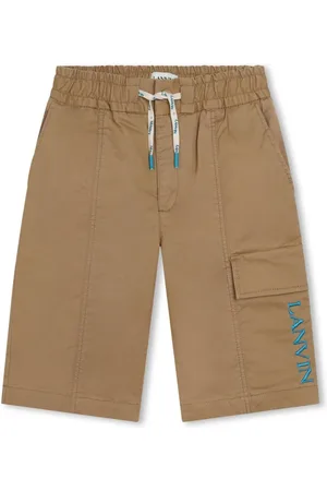 Lanvin Shorts med snoretræk i taljen og broderet logo