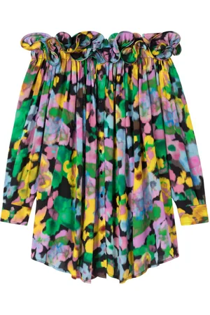 AZ FACTORY Theodora kjole med blomstertryk og off-shoulder-snit