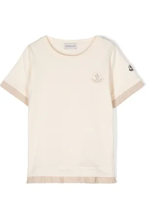 Moncler T-shirt med logobroderi