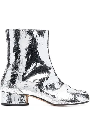 Maison Margiela Tabi 30mm ankelstøvler med spejleffekt