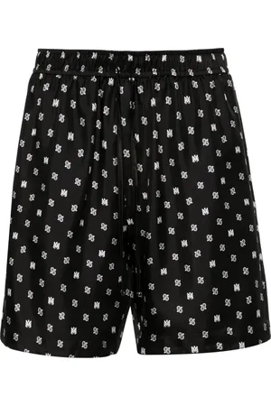AMIRI Silkeshorts med paisleytryk og monogram