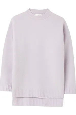 Jil Sander Uldtrøje med high-low-snit