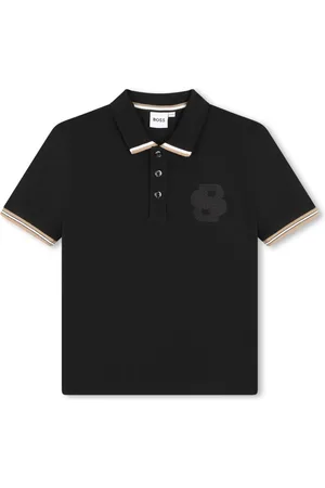 HUGO BOSS Piqué-vævet polo med broderet logo