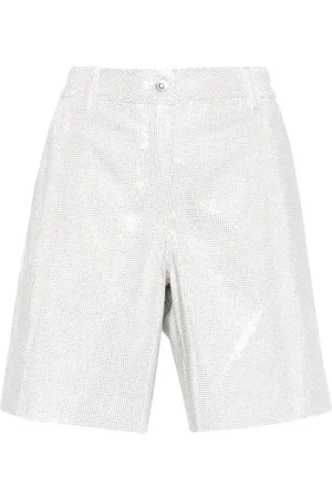 ERMANNO SCERVINO Top med krystaludsmykninger