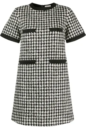 Moncler Kort houndstooth-ternet kjole