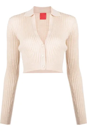 Cashmere In Love Cropped Callen cardigan med V-hals