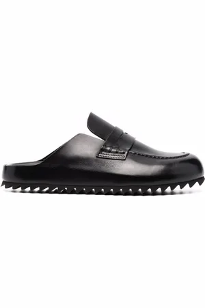 Officine creative Skinnende mules i læder