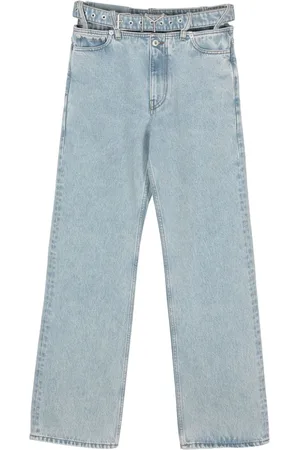 Y / PROJECT Jeans med brede ben og bælte