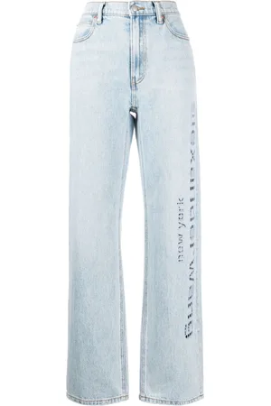 Alexander Wang Jeans med logomærke og lige ben
