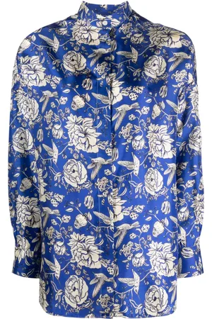 DESTIN Silkeskjorte med blomsterprint