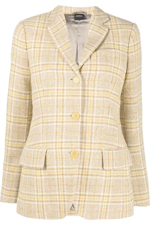 Aspesi Enkeltradet ternet blazer